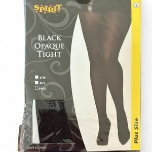 Spirit Plus Size Black Tights